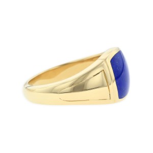 14 KT yellow gold Ring with inlay